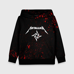 Толстовка-худи детская METALLICA, цвет: 3D-черный