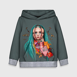 Толстовка-худи детская BILLIE EILISH, цвет: 3D-меланж