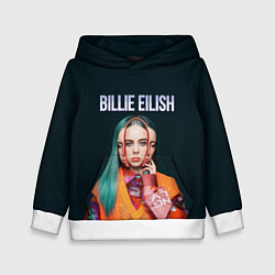 Толстовка-худи детская BILLIE EILISH, цвет: 3D-белый