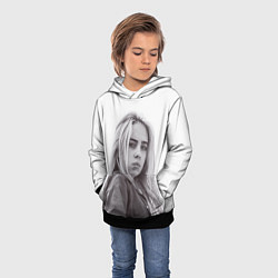 Толстовка-худи детская BILLIE EILISH, цвет: 3D-черный — фото 2