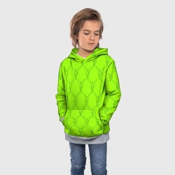 Толстовка-худи детская Billie Eilish: Acid Pattern, цвет: 3D-меланж — фото 2