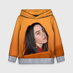 Толстовка-худи детская BILLIE EILISH: Orange Mood, цвет: 3D-меланж