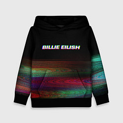 Толстовка-худи детская BILLIE EILISH: Black Glitch, цвет: 3D-черный