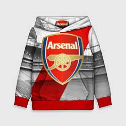 Толстовка-худи детская Arsenal, цвет: 3D-красный