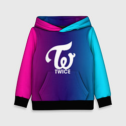 Толстовка-худи детская TWICE, цвет: 3D-черный