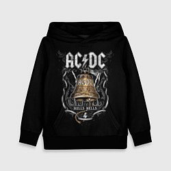 Толстовка-худи детская ACDC - hells bells, цвет: 3D-черный