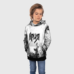Толстовка-худи детская АРИЯ, цвет: 3D-черный — фото 2