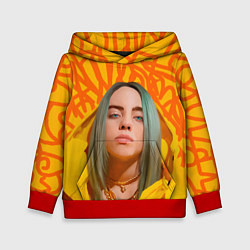 Толстовка-худи детская Billie Eilish, цвет: 3D-красный