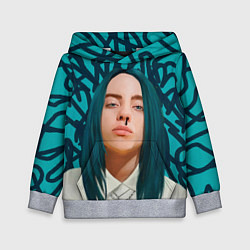 Толстовка-худи детская Billie Eilish, цвет: 3D-меланж