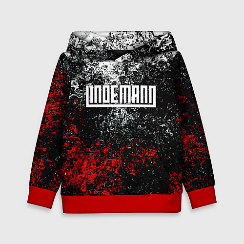 Детская толстовка LINDEMANN: Colour Splash / 3D-Красный – фото 1