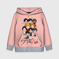 Толстовка-худи детская Stray Kids, цвет: 3D-меланж