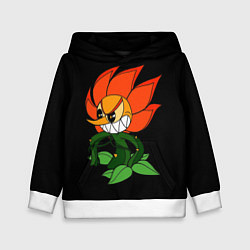 Толстовка-худи детская Cuphead - Кэгни Гвоздика, цвет: 3D-белый