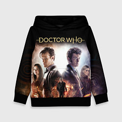 Толстовка-худи детская Доктор Кто, цвет: 3D-черный