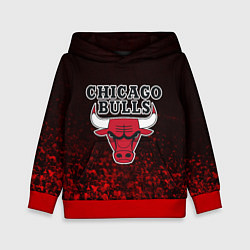 Толстовка-худи детская CHICAGO BULLS, цвет: 3D-красный