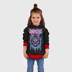 Толстовка-худи детская BABYMETAL, цвет: 3D-красный — фото 2