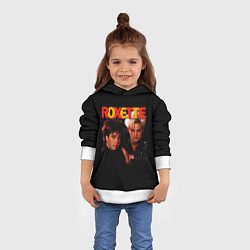 Толстовка-худи детская Roxette, цвет: 3D-белый — фото 2