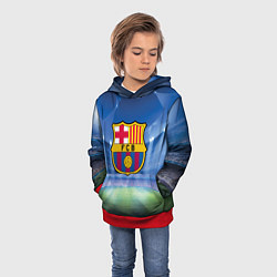 Толстовка-худи детская FC Barcelona, цвет: 3D-красный — фото 2