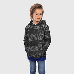 Толстовка-худи детская Кони, цвет: 3D-синий — фото 2