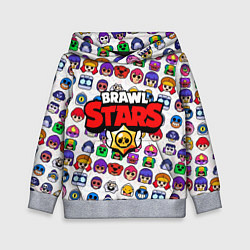 Толстовка-худи детская BRAWL STARS, цвет: 3D-меланж