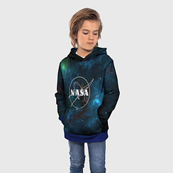 Толстовка-худи детская NASA, цвет: 3D-синий — фото 2
