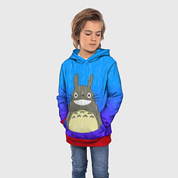 Толстовка-худи детская Мой сосед Тоторо, цвет: 3D-красный — фото 2