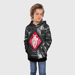 Толстовка-худи детская DBD - beating heart, цвет: 3D-черный — фото 2