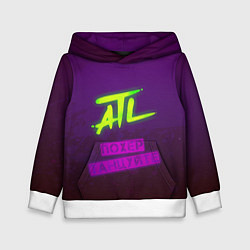 Толстовка-худи детская ATL, цвет: 3D-белый