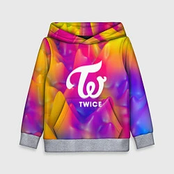 Толстовка-худи детская TWICE, цвет: 3D-меланж