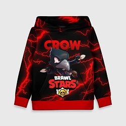 Толстовка-худи детская BRAWL STARS CROW, цвет: 3D-красный