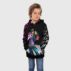 Толстовка-худи детская JOJOS BIZARRE ADVENTURE, цвет: 3D-черный — фото 2