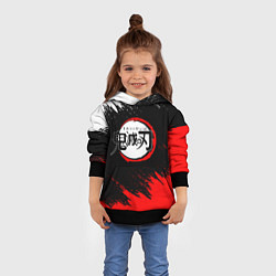 Толстовка-худи детская KIMETSU NO YAIBA, цвет: 3D-черный — фото 2
