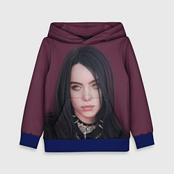 Толстовка-худи детская BILLIE EILISH, цвет: 3D-синий