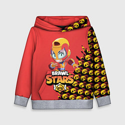 Толстовка-худи детская BRAWL STARS MAX, цвет: 3D-меланж