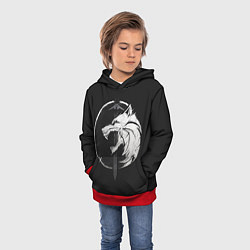 Толстовка-худи детская The Witcher 3: Wild Hunt, цвет: 3D-красный — фото 2