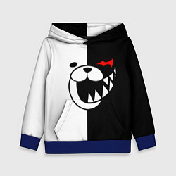 Толстовка-худи детская MONOKUMA КАПЮШОН, цвет: 3D-синий