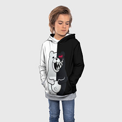 Толстовка-худи детская MONOKUMA, цвет: 3D-меланж — фото 2