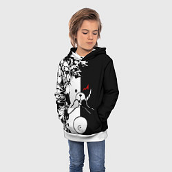 Толстовка-худи детская Monokuma, цвет: 3D-белый — фото 2