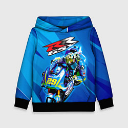 Толстовка-худи детская Suzuki MotoGP, цвет: 3D-черный