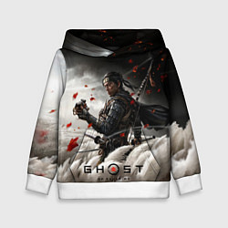 Толстовка-худи детская Ghost of Tsushima, цвет: 3D-белый