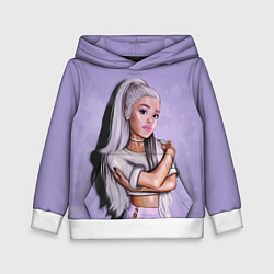 Толстовка-худи детская Ariana Grande Ариана Гранде, цвет: 3D-белый