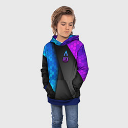 Толстовка-худи детская Apex Legends, цвет: 3D-синий — фото 2