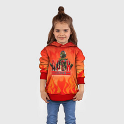 Толстовка-худи детская Apex Legends, цвет: 3D-красный — фото 2