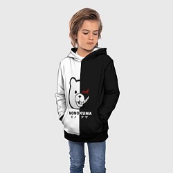 Толстовка-худи детская Monokuma, цвет: 3D-черный — фото 2