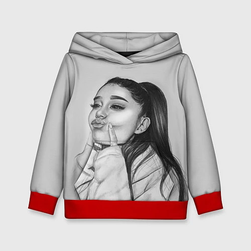 Детская толстовка Ariana Grande Ариана Гранде / 3D-Красный – фото 1