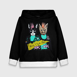 Толстовка-худи детская Кис-Кис, цвет: 3D-белый