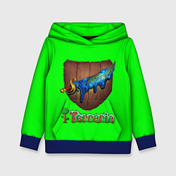 Толстовка-худи детская Terraria, цвет: 3D-синий