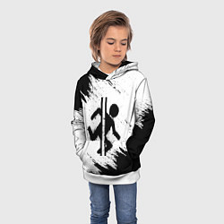 Толстовка-худи детская PORTAL, цвет: 3D-белый — фото 2