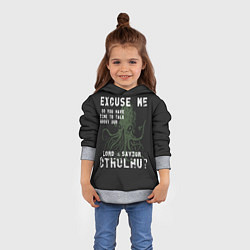 Толстовка-худи детская Cthulhu, цвет: 3D-меланж — фото 2