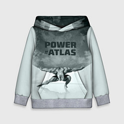 Толстовка-худи детская Power of the Atlas, цвет: 3D-меланж