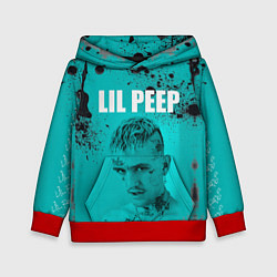 Толстовка-худи детская Lil Peep, цвет: 3D-красный